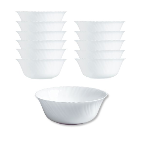 LUMINARC FESTON 12 szt. - Salaterka 25 cm / szkło hartowane