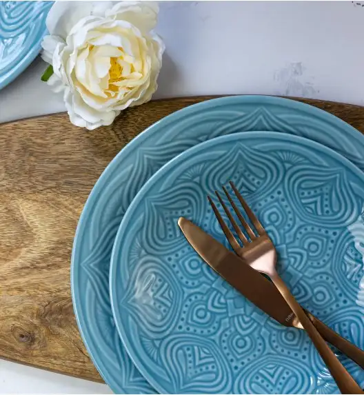 LUBIANA ORIENTAL | K6 NIEBIESKI | Serwis obiadowy 6/18 el | porcelana