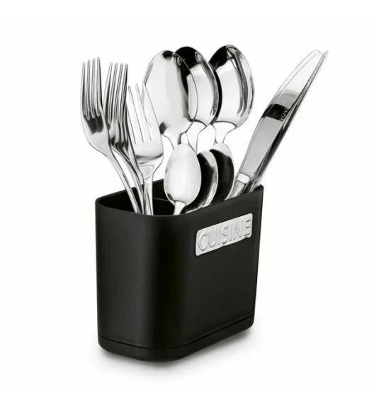 TADAR Cuisine Ociekacz na sztućce 13,5 x 7,5 x 10,8 cm / czarny