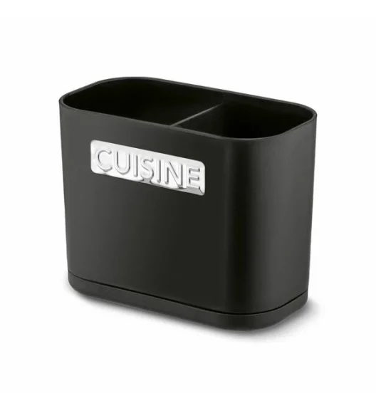 TADAR Cuisine Ociekacz na sztućce 13,5 x 7,5 x 10,8 cm / czarny