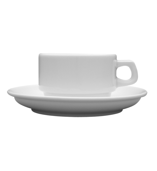 LUBIANA CORONA Serwis obiadowo - kawowy 60 el dla 12 osób | biała porcelana 