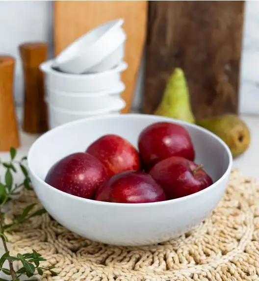 LUBIANA CORONA Serwis obiadowo - kawowy 51 el dla 6 osób | biała porcelana 