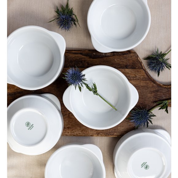 LUBIANA CORONA Serwis obiadowo - kawowy 126 el dla 18 osób | biała porcelana 
