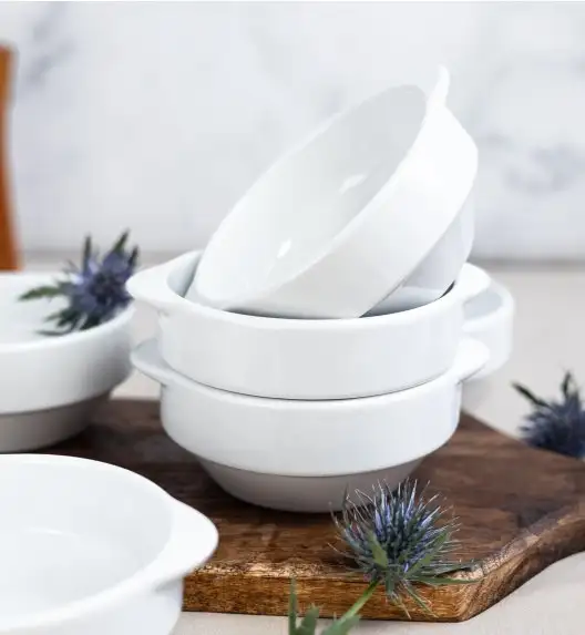 LUBIANA CORONA Serwis obiadowo - kawowy 146 el dla 18 osób | biała porcelana 