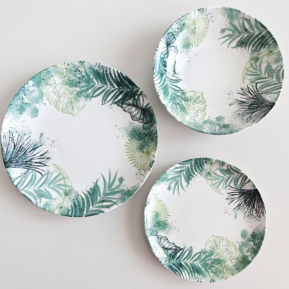 LUBIANA BOSS KERAJET | 609 KJ | Serwis obiadowy 6/18 elementów | 9231 LIŚCIE 