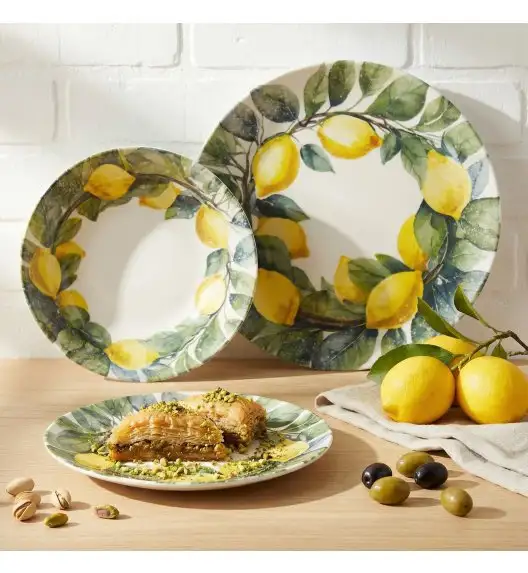 LUBIANA BOSS KERAJET | 469 KJ | Serwis obiadowy 6/18 elementów | 9143 CYTRYNY