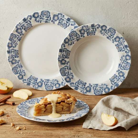 LUBIANA MARIA KERAJET | 731 KJ | Serwis obiadowy 6/18 elementów | 9227 Niebieskie kwiaty