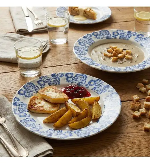 LUBIANA MARIA KERAJET | 731 KJ | Serwis obiadowy 6/18 elementów | 9227 Niebieskie kwiaty