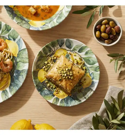 LUBIANA BOSS KERAJET | 469 KJ | Serwis obiadowy 18/54 elementy | 9143 CYTRYNY