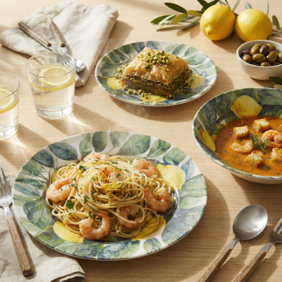 LUBIANA BOSS KERAJET | 469 KJ | Serwis obiadowy 18/54 elementy | 9143 CYTRYNY