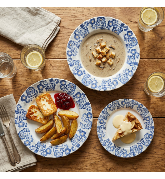 LUBIANA MARIA KERAJET | 731 KJ | Serwis obiadowy 12/36 elementów | 9227 Niebieskie kwiaty