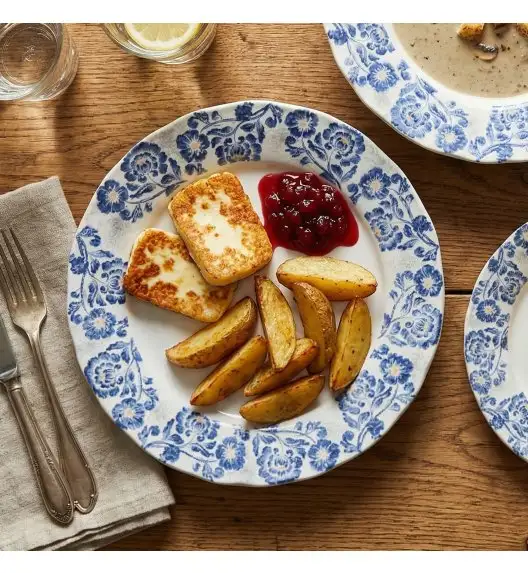 LUBIANA MARIA KERAJET | 731 KJ | Serwis obiadowy 12/36 elementów | 9227 Niebieskie kwiaty