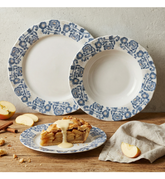 LUBIANA MARIA KERAJET | 731 KJ | Serwis obiadowy 24/72 elementy | 9227 Niebieskie kwiaty