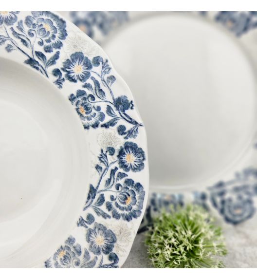 LUBIANA MARIA KERAJET | 731 KJ | Serwis obiadowy 24/72 elementy | 9227 Niebieskie kwiaty