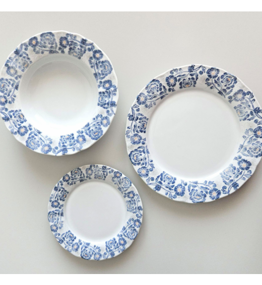 LUBIANA MARIA KERAJET | 731 KJ | Serwis obiadowy 24/72 elementy | 9227 Niebieskie kwiaty