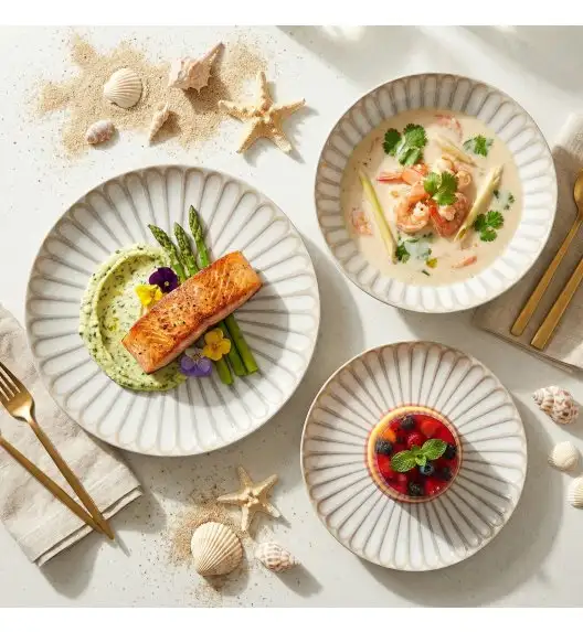 LUBIANA BOSS KERAJET | 708 KJ | Serwis obiadowy 18/54 elementów | 9228 ROZETA