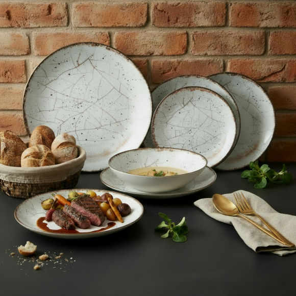 LUBIANA BOSS KERAJET | 749 KJ | Serwis obiadowy 18/54 elementy | 9229 SPĘKALIN