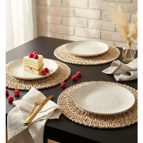 LUBIANA BOSS KERAJET | 207 KJ | Serwis obiadowy 24/72 elementów | 9230 MANDALA