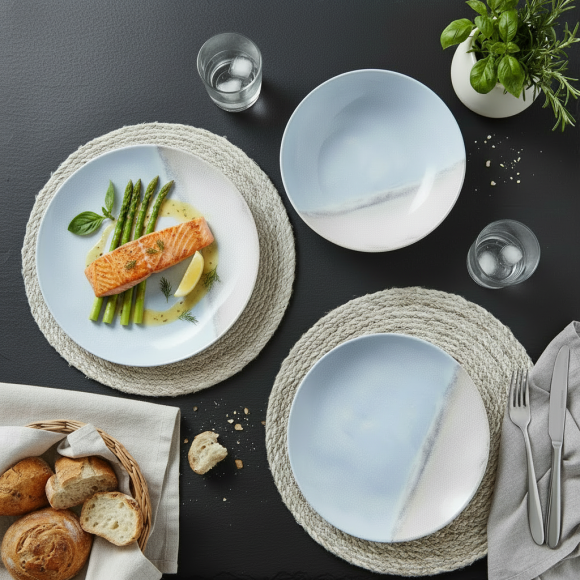 LUBIANA VANILLA KERAJET | 728 KJ | Serwis obiadowy 18/54 elementy | 9233