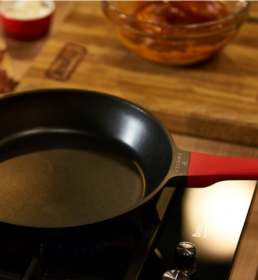 ZWIEGER OBSIDIAN Komplet Garnki 6 el z pokrywkami 5,5l/ 3,5l/ 2l + Rondel + Patelnie 20, 24, 28 cm + Wok 32 cm / GREBLON 