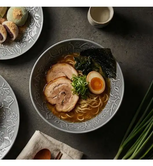 LUBIANA HANAMI K100 Serwis obiadowy 72 el / 24 osoby / szary 