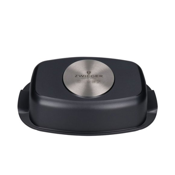 ZWIEGER BLACK STONE Zestaw garnków z pokrywkami 20, 24, 28 cm + Brytfanna 32 cm / GREBLON non-stick