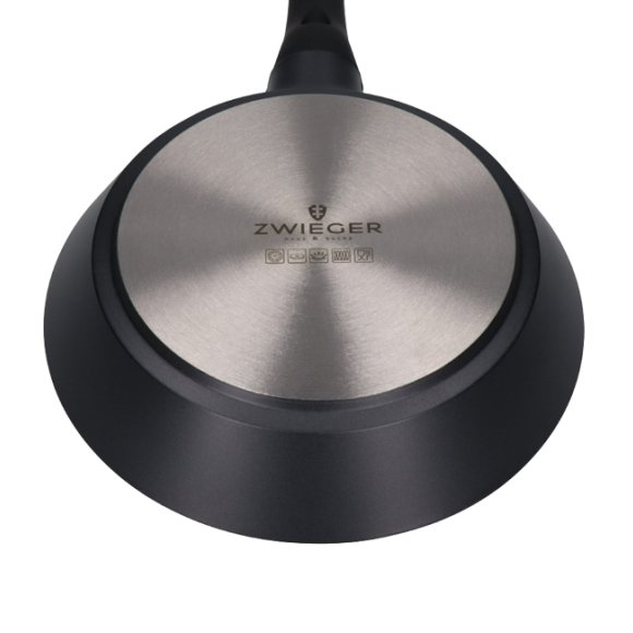 ZWIEGER BLACK STONE Zestaw garnków z pokrywkami 20, 24 cm + Patelnie 20, 24 cm