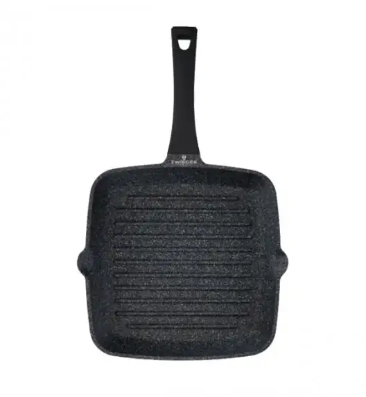 ZWIEGER BLACK STONE Zestaw garnków z pokrywkami 20, 24, 28 cm + Patelnie 20, 24, 28 cm + Grillowa 28 cm + Brytfanna 32 cm + Wok 32 cm