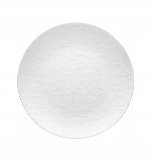 LUBIANA HANAMI Talerz obiadowy płytki 27 cm / biała porcelana luz