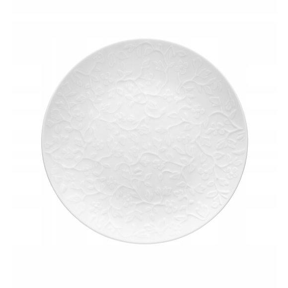 LUBIANA HANAMI Talerz obiadowy płytki 27 cm / biała porcelana luz