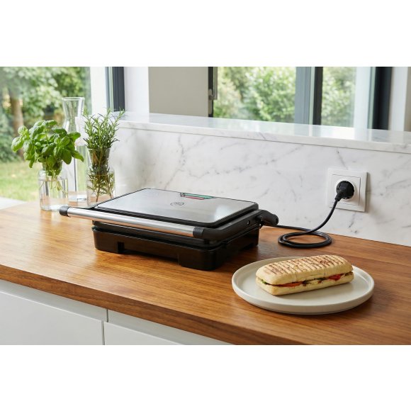 MG HOME Mini Grill elektryczny panini 1000W / srebrny