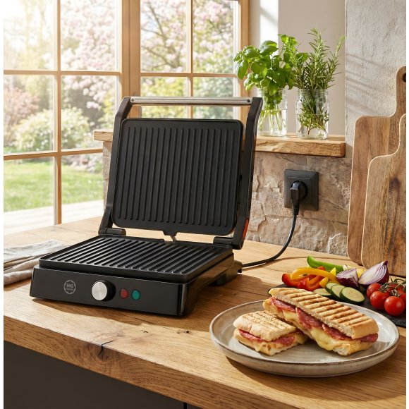 WYPRZEDAŻ! MG HOME Grill elektryczny 2000W / czarny