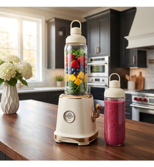 MG HOME Blender RETRO 300W / kremowy