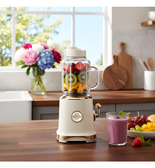 MG HOME Blender RETRO 300W / kremowy