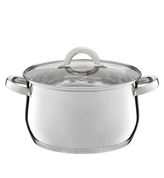 AMBITION BERRY Komplet Garnków 18, 20, 24 cm + Rondel 16 cm / z pokrywkami / stal nierdzewna