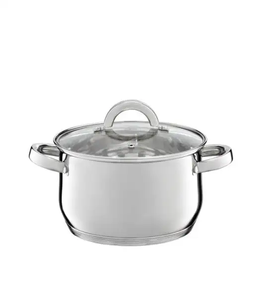 AMBITION BERRY Komplet Garnków 18, 20, 24 cm + Rondel 16 cm / z pokrywkami / stal nierdzewna