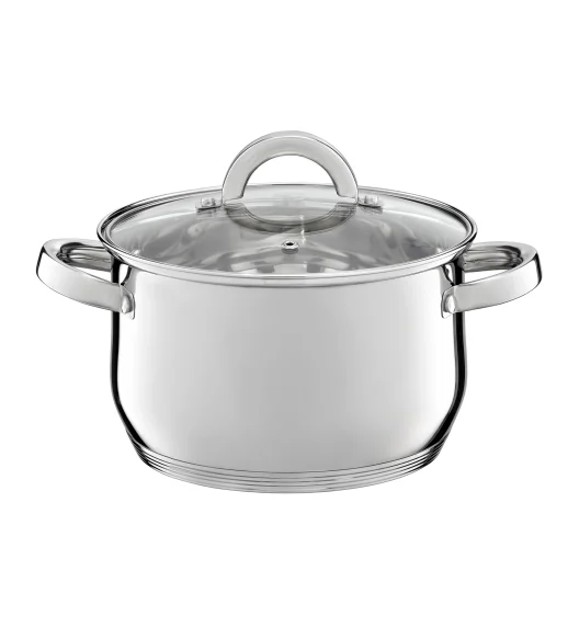 AMBITION BERRY Komplet Garnki z pokrywkami 10 el / stal nierdzewna