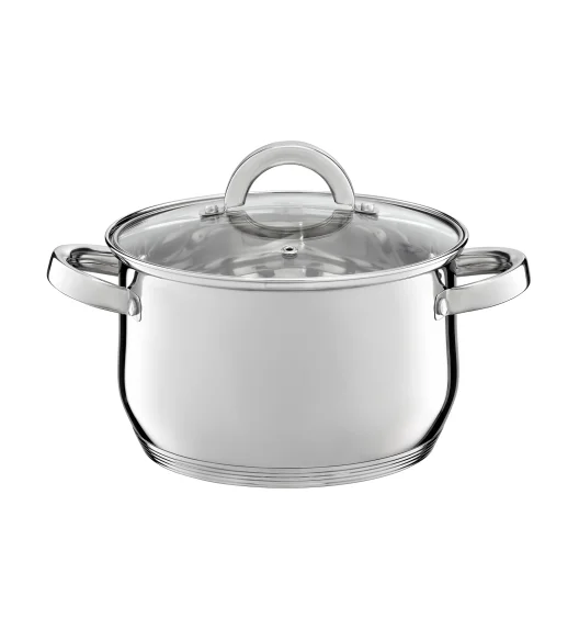 AMBITION BERRY Komplet Garnki z pokrywkami 14 el / stal nierdzewna