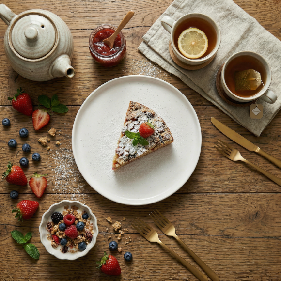 LUBIANA ANKARA | Talerz płytki 17,5 cm | biała porcelana luz 