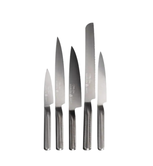 WYPRZEDAŻ! ZWIEGER DARQUE Komplet 5 noży LUZEM - BRAK BLOKU W KOMPLECIE / stal nierdzewna 