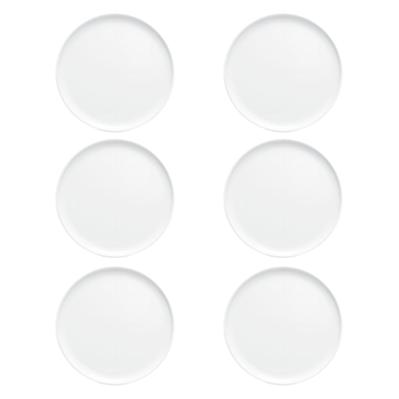 LUBIANA ANKARA | Talerz deserowy 20 cm x 6 sztuk | biała porcelana luz 