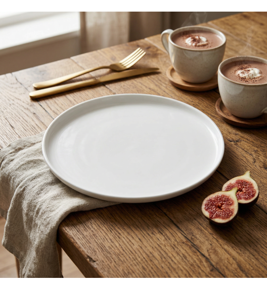 LUBIANA ANKARA | Talerz płytki 17,5 cm x 12 sztuk | biała porcelana luz 