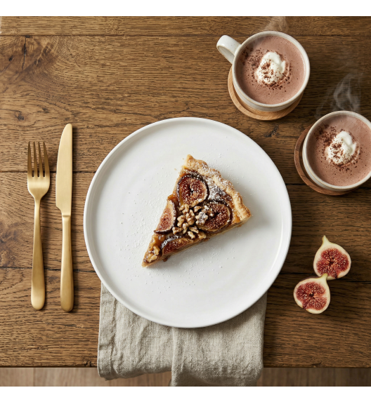 LUBIANA ANKARA | Talerz płytki 17,5 cm x 12 sztuk | biała porcelana luz 