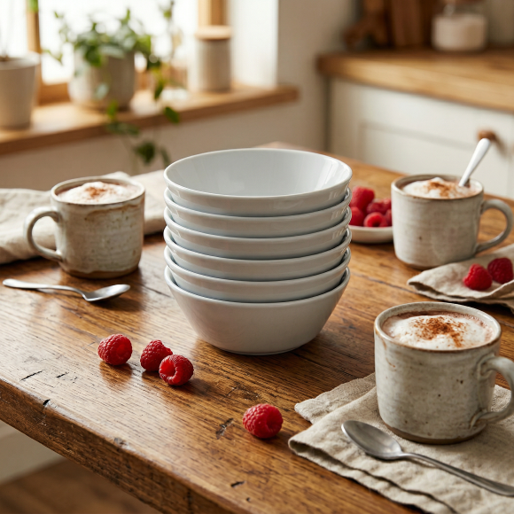 LUBIANA ANKARA | Salaterka 16 cm x 6 sztuk | biała porcelana luz 