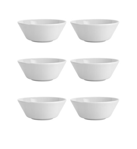 LUBIANA ANKARA | Salaterka 16 cm x 6 sztuk | biała porcelana luz 