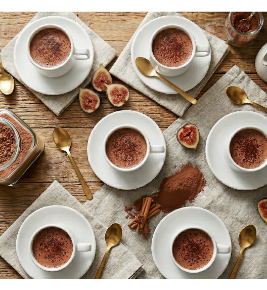 LUBIANA ANKARA Filiżanka 350 ml ze spodkiem 15 cm x 12 szt. | biała porcelana luz