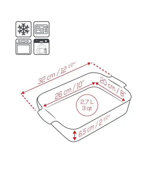 PEUGEOT | APPOLIA Naczynie do zapiekania, 26x20x7 cm, jasnozielone
