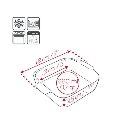PEUGEOT | APPOLIA Naczynie do zapiekania kwadratowe, 13x13x5 cm, jasnozielone