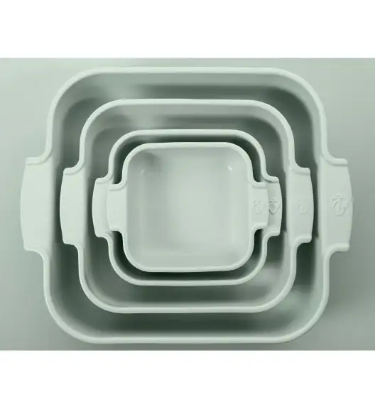 PEUGEOT | APPOLIA Naczynie do zapiekania kwadratowe, 16,3x16,3x6 cm, jasnozielone