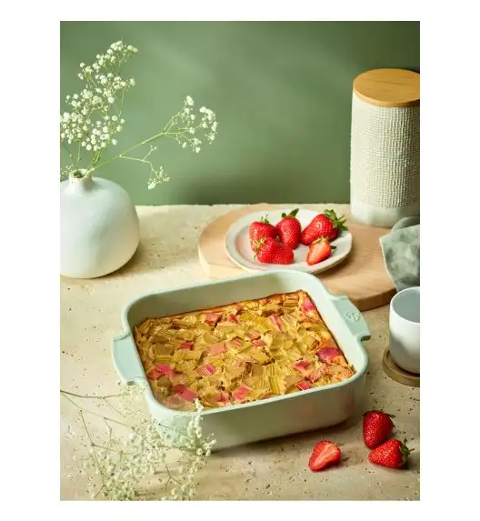 PEUGEOT | APPOLIA Naczynie do zapiekania kwadratowe, 16,3x16,3x6 cm, jasnozielone